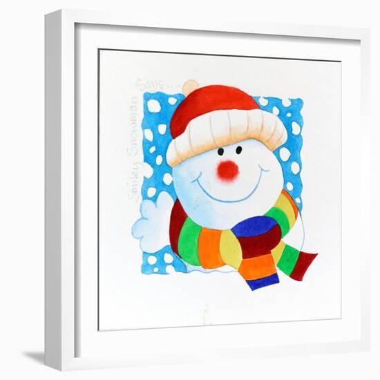 Snowman Square-Tony Todd-Framed Giclee Print