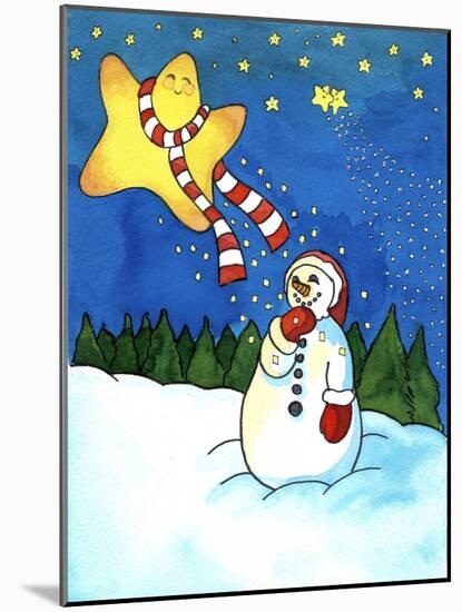 Snowman Star-Abraal-Mounted Giclee Print