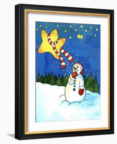 Snowman Star-Abraal-Framed Giclee Print
