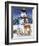 Snowman with Friends-William Vanderdasson-Framed Giclee Print