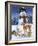 Snowman with Friends-William Vanderdasson-Framed Giclee Print