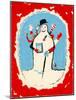 Snowman with Many Arms, 1970s-George Adamson-Mounted Giclee Print