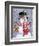 Snowman with Tophat-William Vanderdasson-Framed Giclee Print