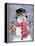 Snowman with Tophat-William Vanderdasson-Framed Premier Image Canvas