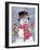 Snowman with Tophat-William Vanderdasson-Framed Giclee Print