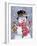 Snowman with Tophat-William Vanderdasson-Framed Giclee Print