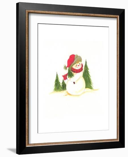 Snowman-Beverly Johnston-Framed Giclee Print