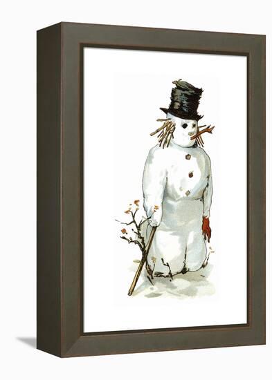 Snowman-Vintage Apple Collection-Framed Premier Image Canvas