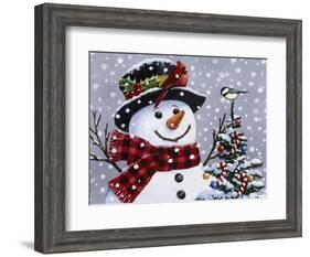 Snowman-William Vanderdasson-Framed Giclee Print