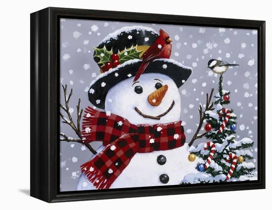 Snowman-William Vanderdasson-Framed Premier Image Canvas