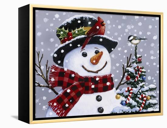 Snowman-William Vanderdasson-Framed Premier Image Canvas