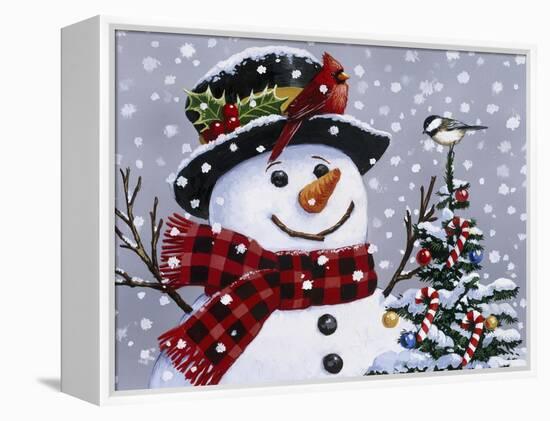 Snowman-William Vanderdasson-Framed Premier Image Canvas