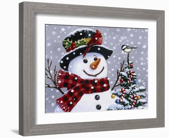 Snowman-William Vanderdasson-Framed Giclee Print