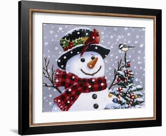 Snowman-William Vanderdasson-Framed Giclee Print