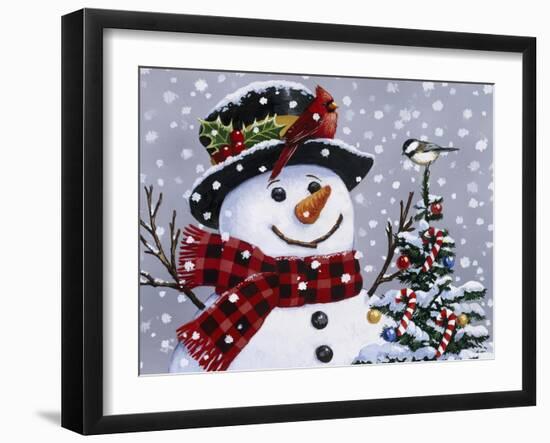 Snowman-William Vanderdasson-Framed Giclee Print