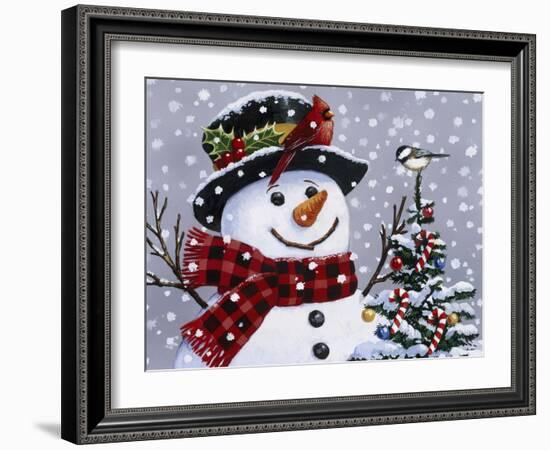 Snowman-William Vanderdasson-Framed Giclee Print