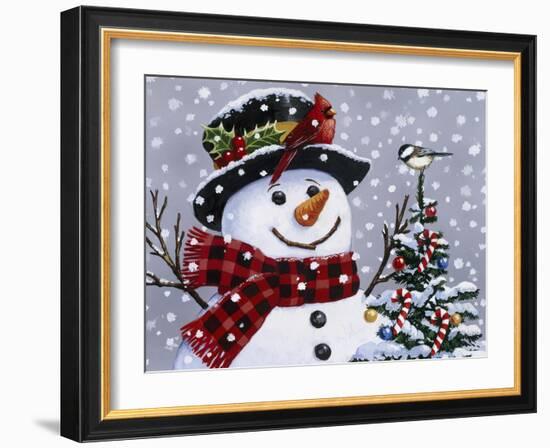 Snowman-William Vanderdasson-Framed Giclee Print