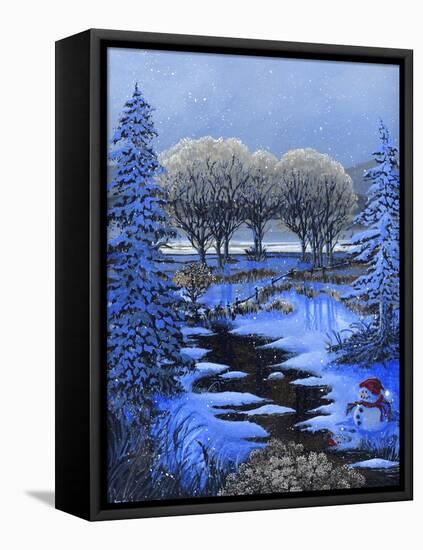 Snowman-Bonnie B. Cook-Framed Premier Image Canvas