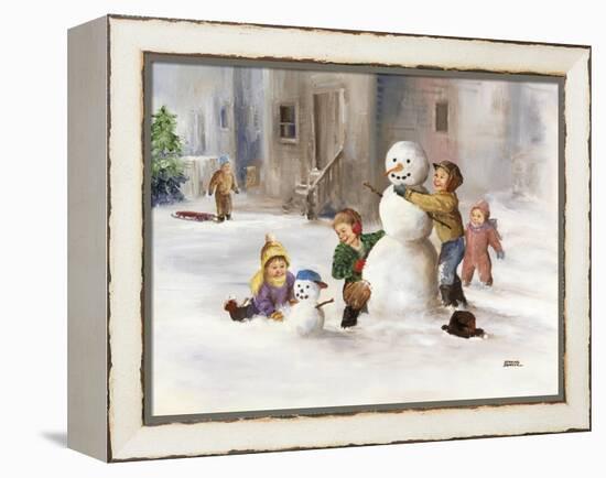 Snowman-Dianne Dengel-Framed Premier Image Canvas