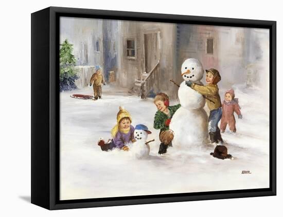 Snowman-Dianne Dengel-Framed Premier Image Canvas