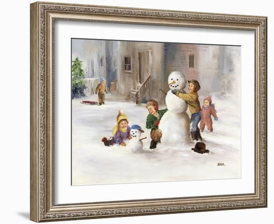 Snowman-Dianne Dengel-Framed Premium Giclee Print