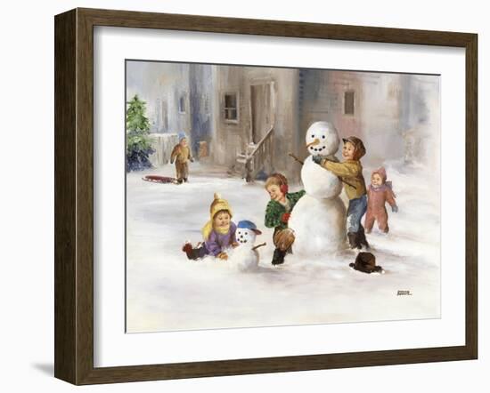 Snowman-Dianne Dengel-Framed Giclee Print