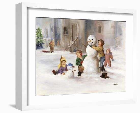 Snowman-Dianne Dengel-Framed Giclee Print