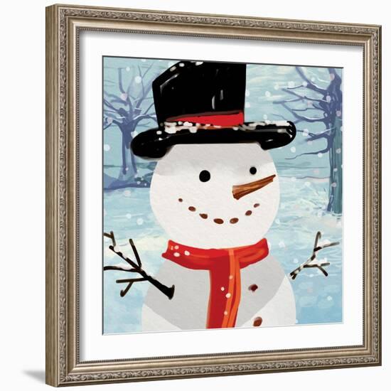 Snowman-Kim Allen-Framed Art Print