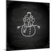 Snowman-Ozerina Anna-Mounted Art Print