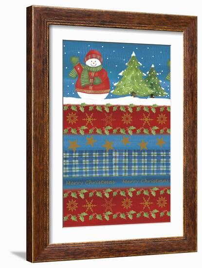 Snowman-Maria Trad-Framed Giclee Print