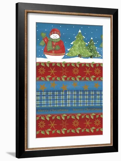 Snowman-Maria Trad-Framed Giclee Print