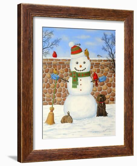 Snowman-Robert Wavra-Framed Giclee Print