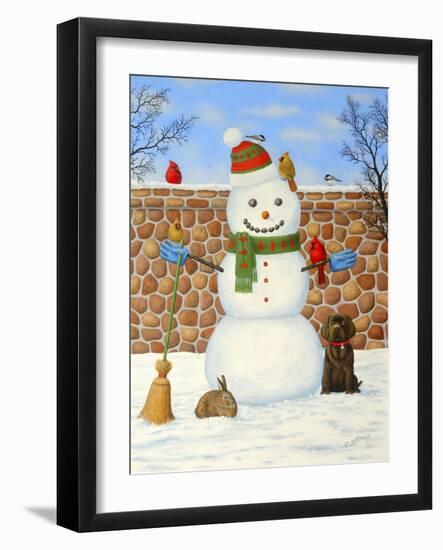 Snowman-Robert Wavra-Framed Giclee Print