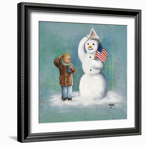 Snowman-Dianne Dengel-Framed Giclee Print