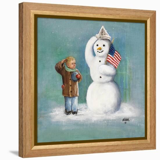 Snowman-Dianne Dengel-Framed Premier Image Canvas