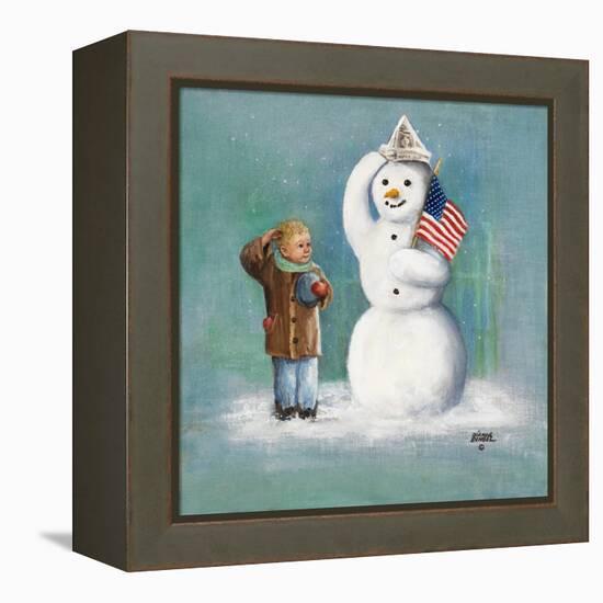 Snowman-Dianne Dengel-Framed Premier Image Canvas