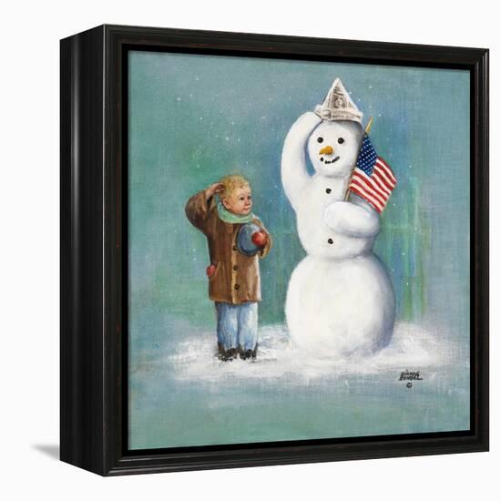 Snowman-Dianne Dengel-Framed Premier Image Canvas