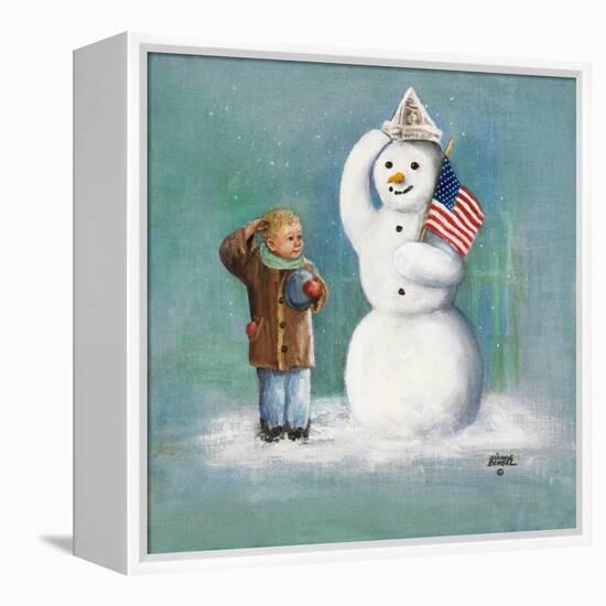 Snowman-Dianne Dengel-Framed Premier Image Canvas