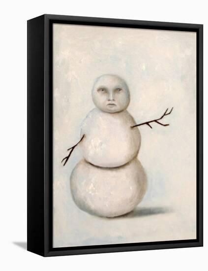 Snowman-Leah Saulnier-Framed Premier Image Canvas