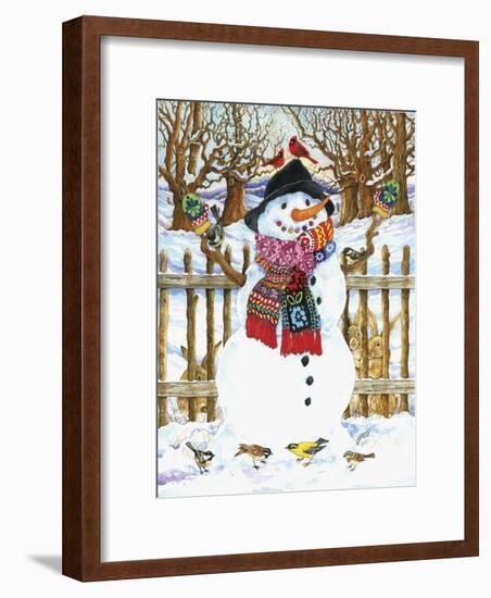 Snowman-Wendy Edelson-Framed Giclee Print