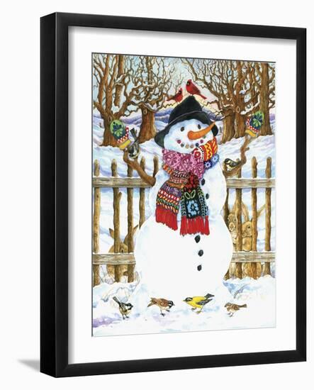 Snowman-Wendy Edelson-Framed Premium Giclee Print