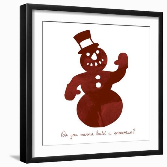 Snowman-Erin Clark-Framed Giclee Print