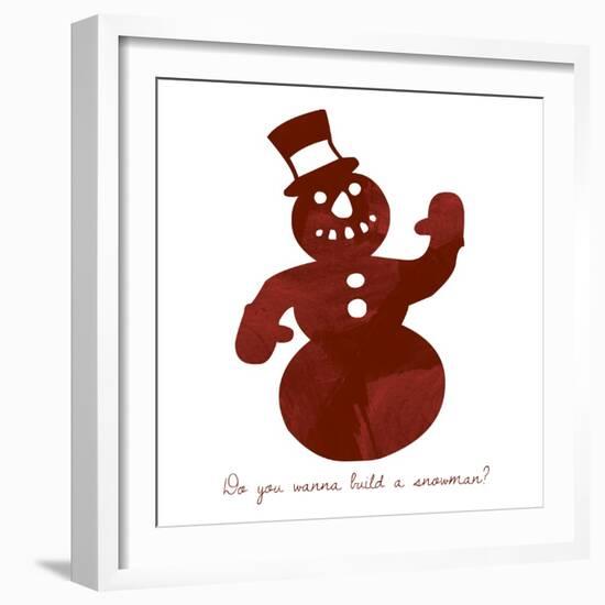 Snowman-Erin Clark-Framed Giclee Print