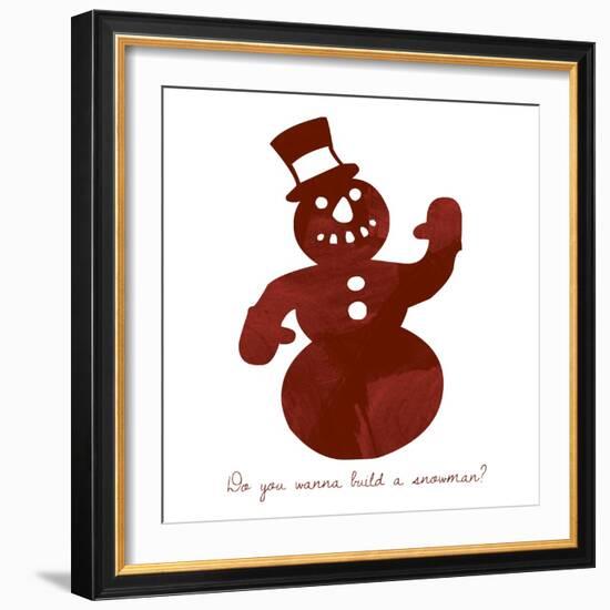 Snowman-Erin Clark-Framed Giclee Print