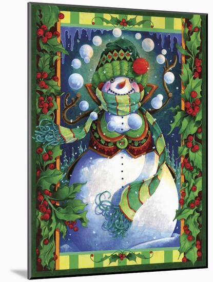 Snowman-David Galchutt-Mounted Giclee Print