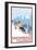 Snowmass, Colorado - Downhill Skier-Lantern Press-Framed Premium Giclee Print