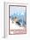 Snowmass, Colorado - Downhill Skier-Lantern Press-Framed Premium Giclee Print