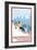 Snowmass, Colorado - Downhill Skier-Lantern Press-Framed Premium Giclee Print