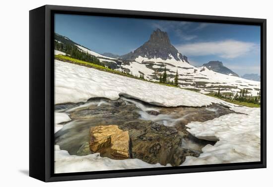 Snowmelt and Creek, Glacier National Park-Howie Garber-Framed Premier Image Canvas