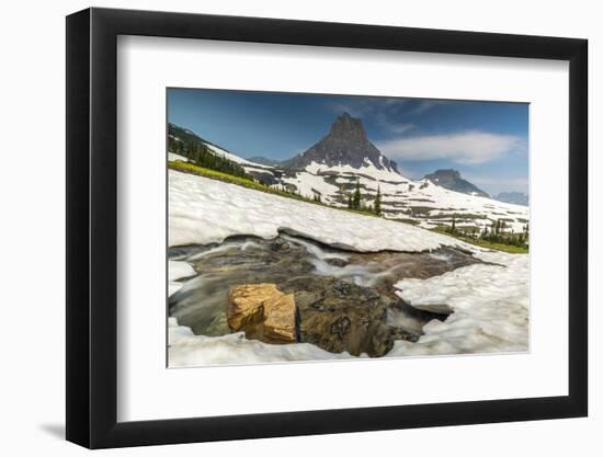 Snowmelt and Creek, Glacier National Park-Howie Garber-Framed Photographic Print